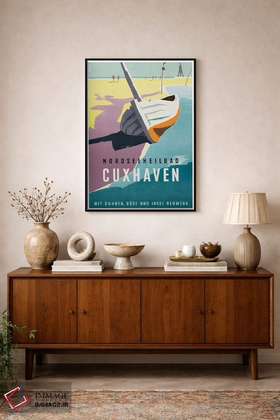 تابلو دکوراتیو Cuxhaven: Germany,ساحل درمانی دریای شمال، کوکسهافن - D2B