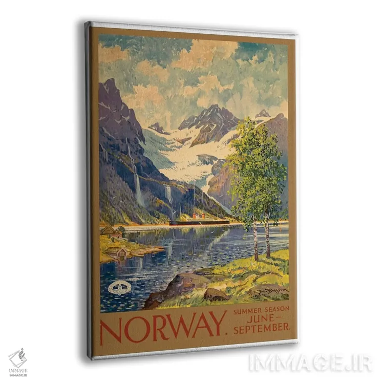 تابلو دکوراتیو June-September,نروژ: فصل تابستان، ژوئن تا سپتامبر - نمای پرسپکتیو محصول