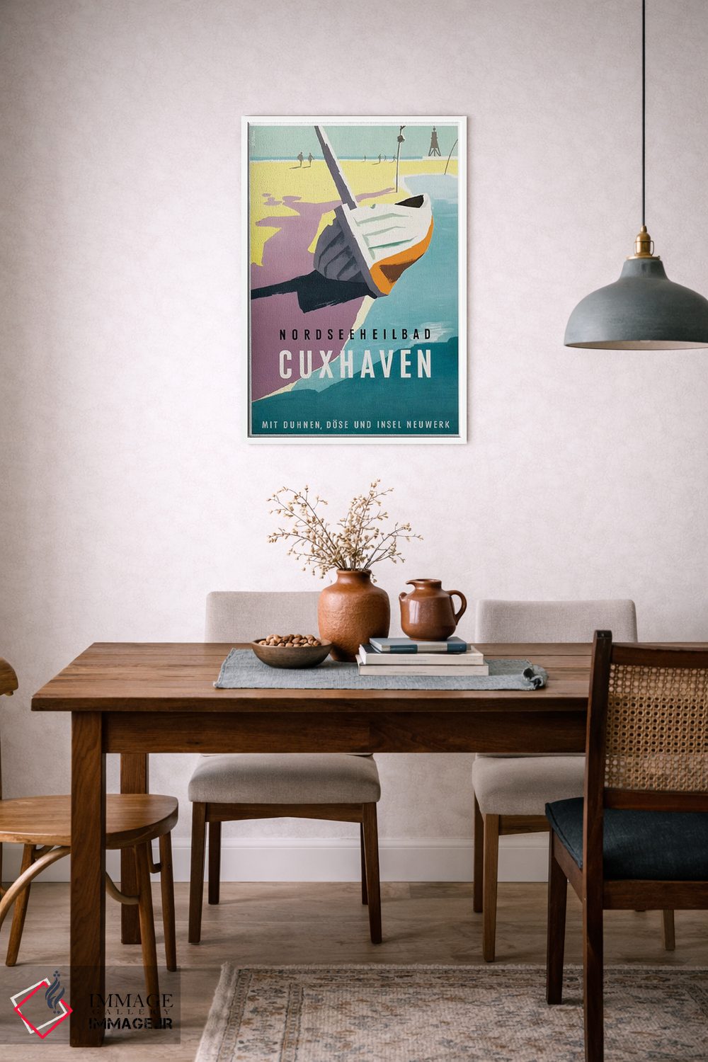 تابلو دکوراتیو Cuxhaven: Germany,ساحل درمانی دریای شمال، کوکسهافن - D6W