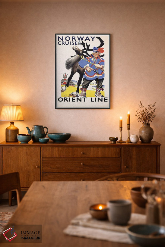 تابلو دکوراتیو Orient Line,کروزهای نروژ، شرکت اورینت لاین - D6B