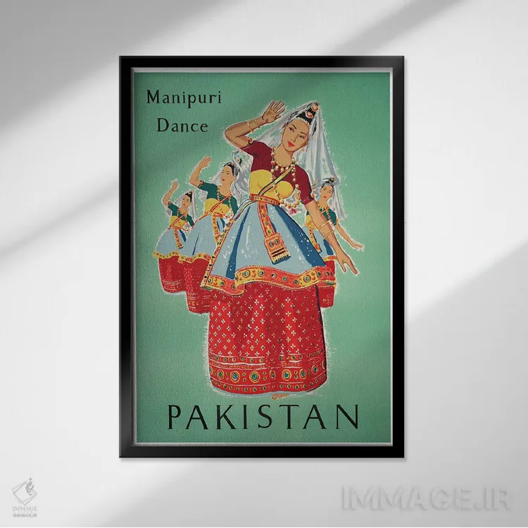 تابلو دکوراتیو پاکستان - نمای قابدار مشکی