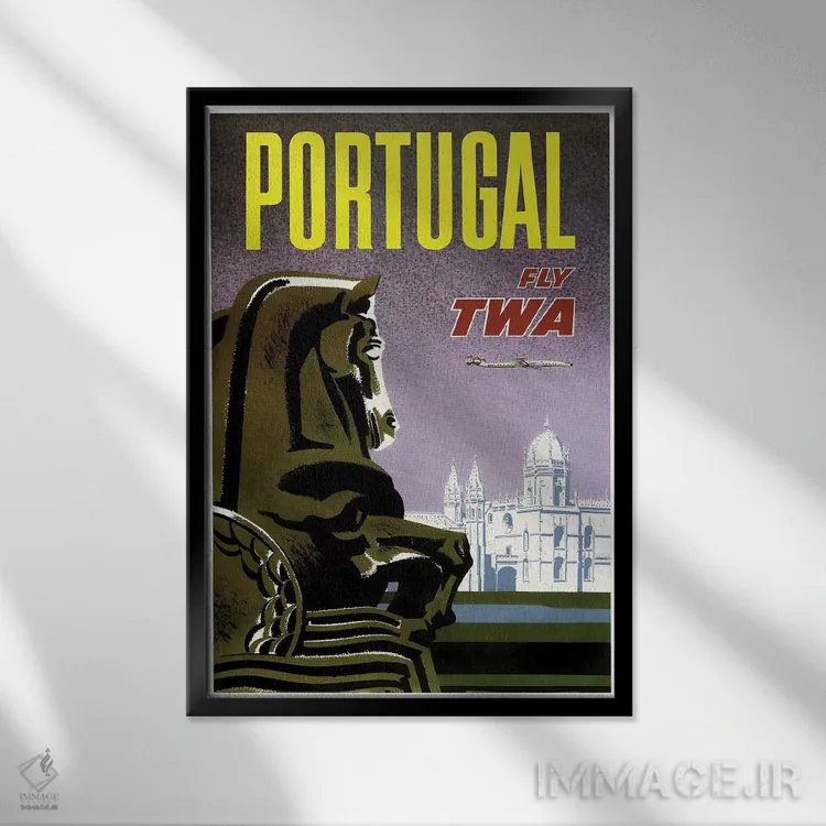 تابلو دکوراتیو پرتغال - نمای قابدار مشکی