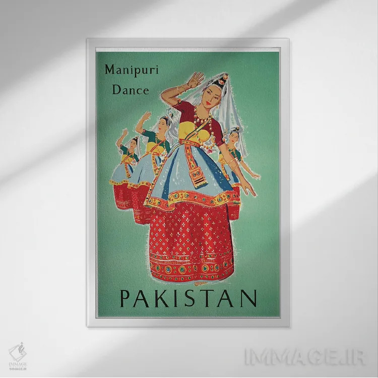 تابلو دکوراتیو پاکستان - نمای قابدار سفید