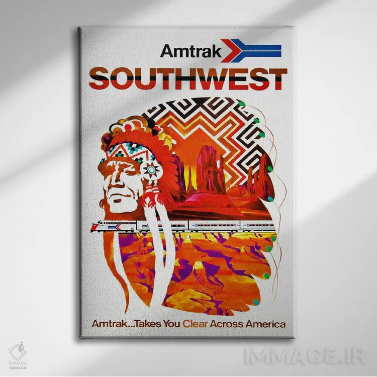 تابلو دکوراتیو امتراک جنوب غرب - نمای روبهرو روی دیوار
