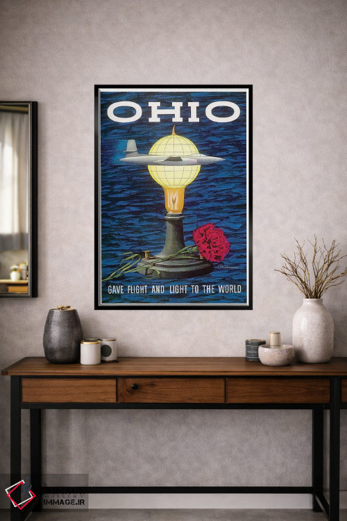 تابلو دکوراتیو اوهایو: هدیه دهنده پرواز و روشنایی به جهان - D1B