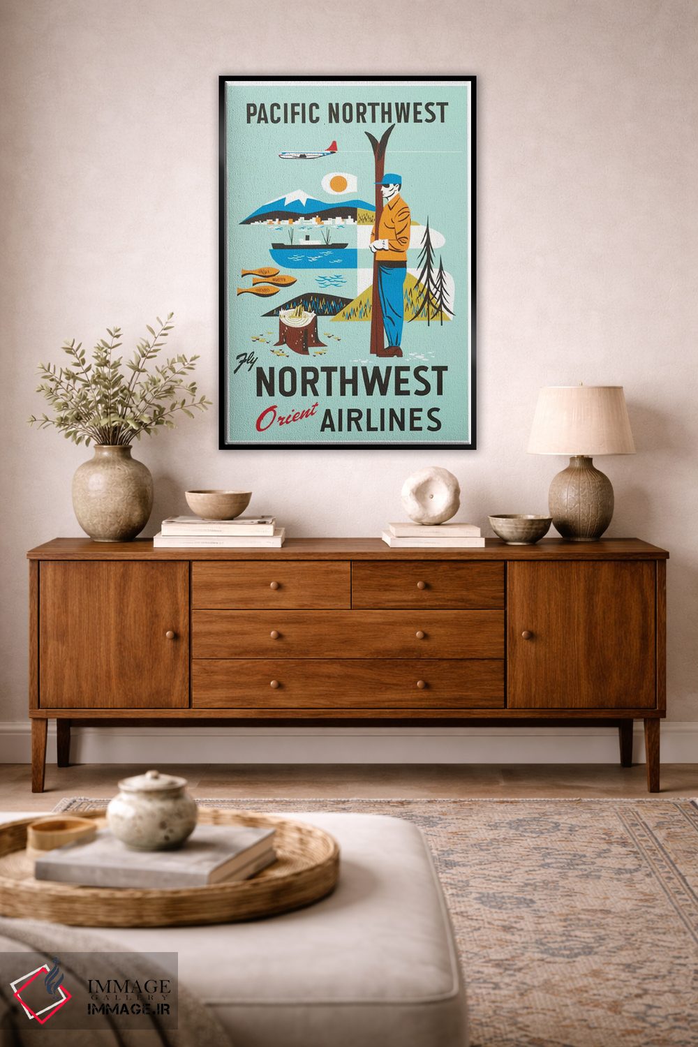 تابلو دکوراتیو شمال غرب آرام - D2B