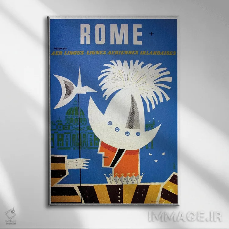 تابلو دکوراتیو رم - نمای روبهرو روی دیوار