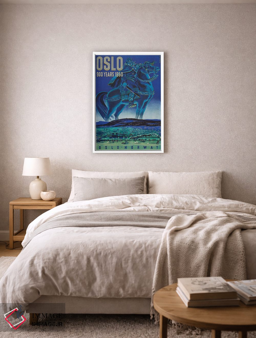 تابلو دکوراتیو Norway: 900 Years 1950,اسلو، نروژ: ۹۰۰ سالگی در ۱۹۵۰ - D5W