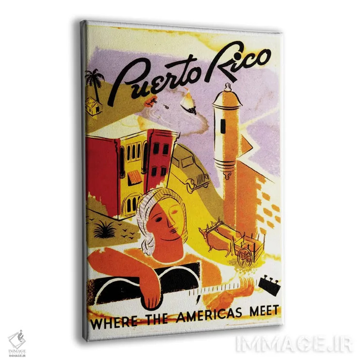 تابلو دکوراتیو پورتوریکو: جایی که قاره های آمریکا به هم می رسند II - نمای پرسپکتیو محصول