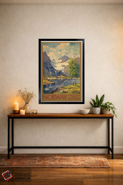 تابلو دکوراتیو June-September,نروژ: فصل تابستان، ژوئن تا سپتامبر - D5B
