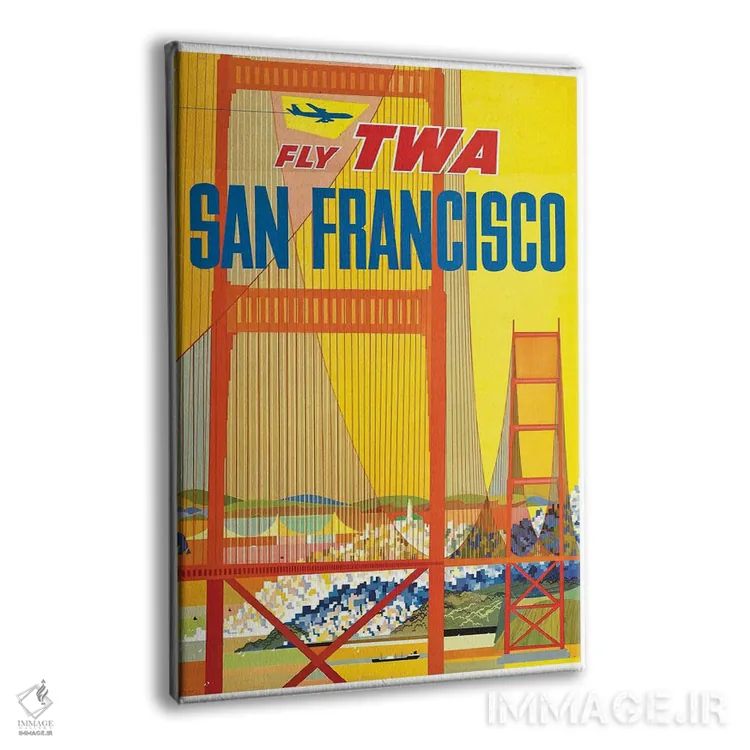 تابلو دکوراتیو سان فرانسیسکو - نمای پرسپکتیو محصول