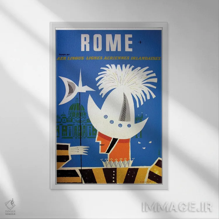 تابلو دکوراتیو رم - نمای قابدار سفید