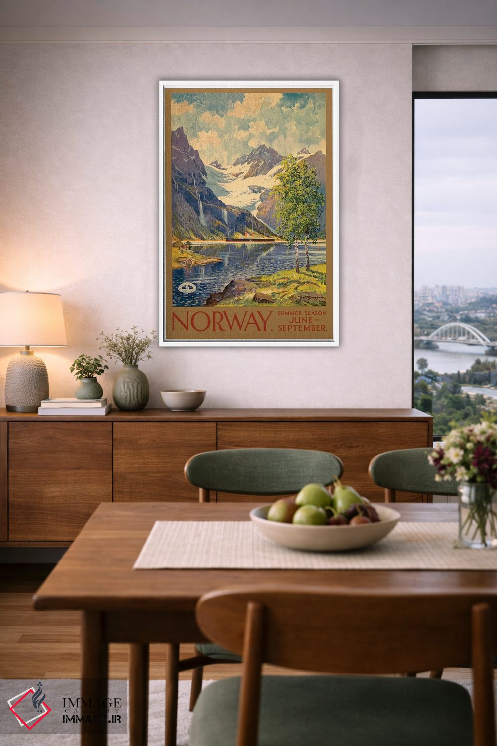 تابلو دکوراتیو June-September,نروژ: فصل تابستان، ژوئن تا سپتامبر - D6W