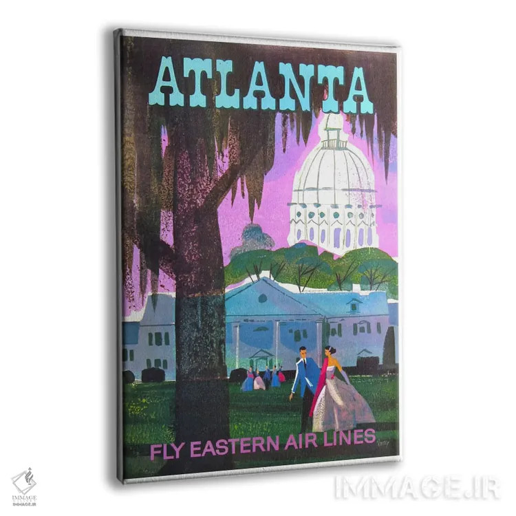 تابلو دکوراتیو آتلانتا - نمای پرسپکتیو محصول