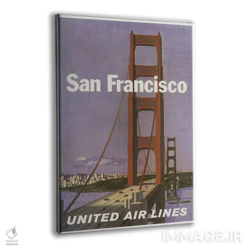 تابلو دکوراتیو سان فرانسیسکو - نمای پرسپکتیو محصول