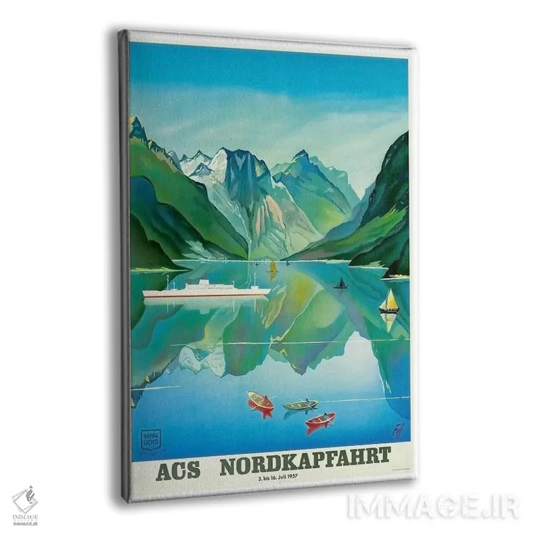 تابلو دکوراتیو July 3-16, 1957,سفر شمال کیپ با ACS - نمای پرسپکتیو محصول