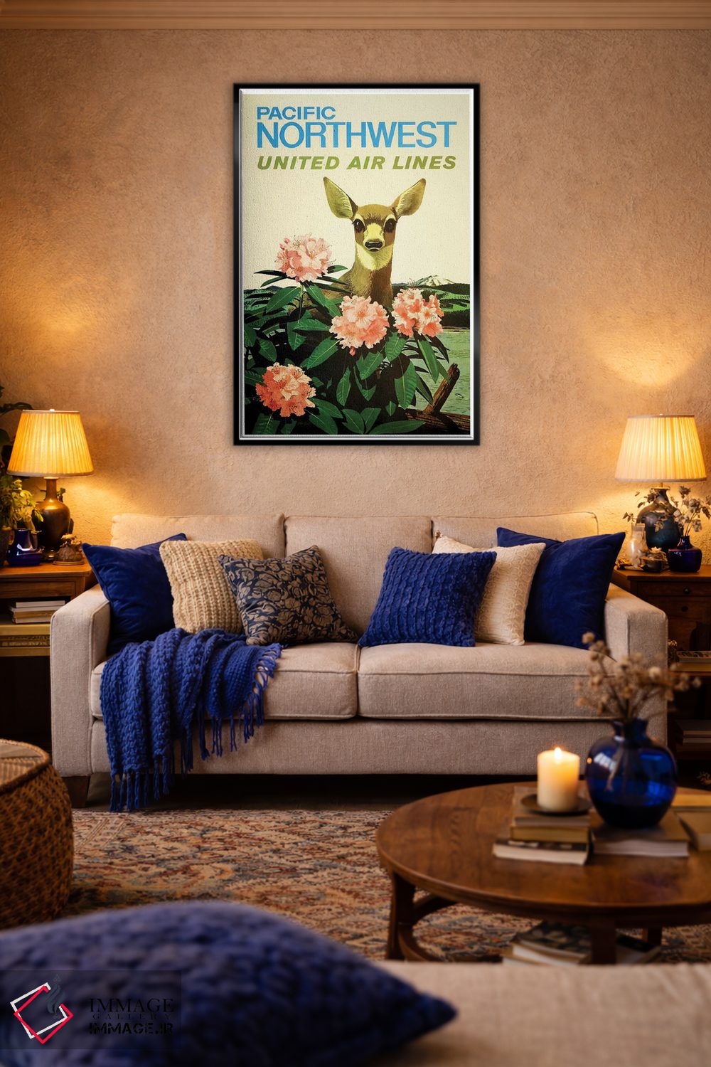 تابلو دکوراتیو شمال غرب آرام، خطوط هوایی یونایتد - D5B