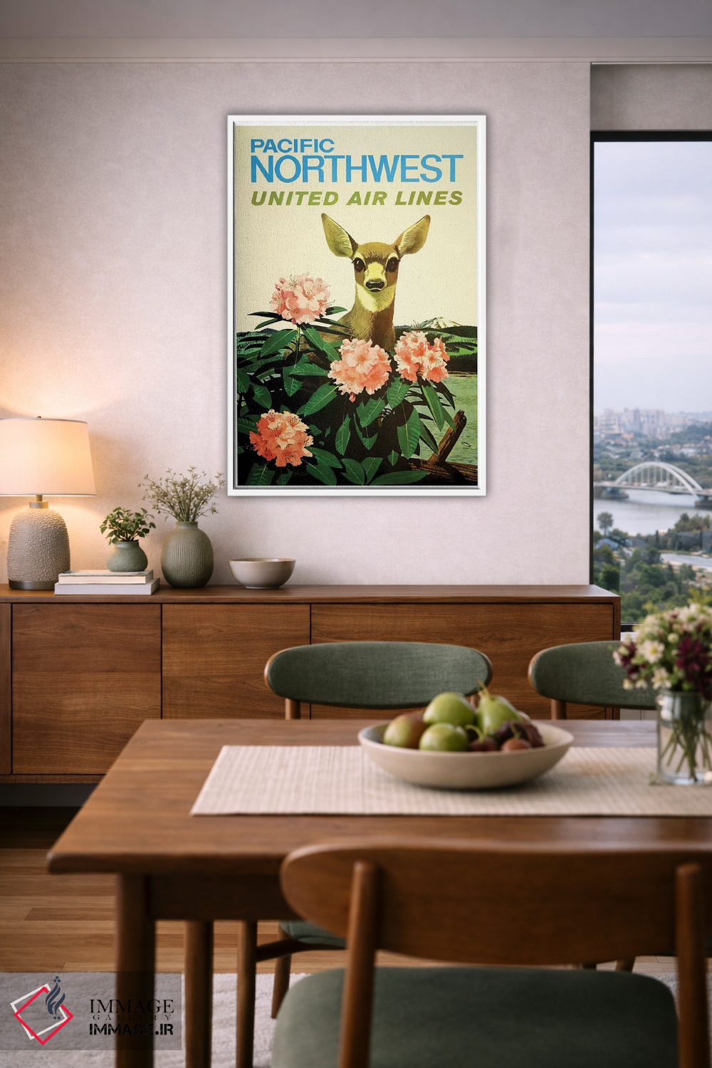 تابلو دکوراتیو شمال غرب آرام، خطوط هوایی یونایتد - D6W