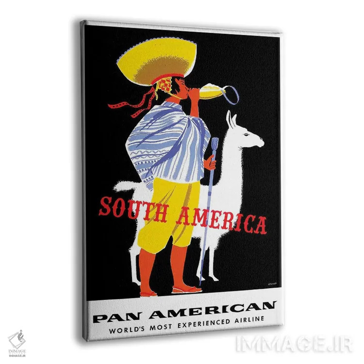 تابلو دکوراتیو آمریکای جنوبی - نمای پرسپکتیو محصول