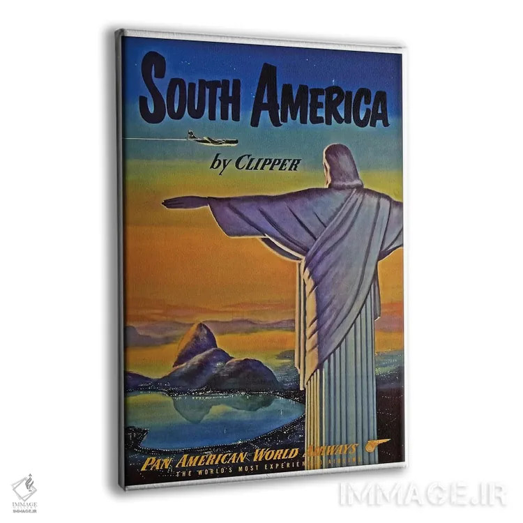 تابلو دکوراتیو آمریکای جنوبی - نمای پرسپکتیو محصول