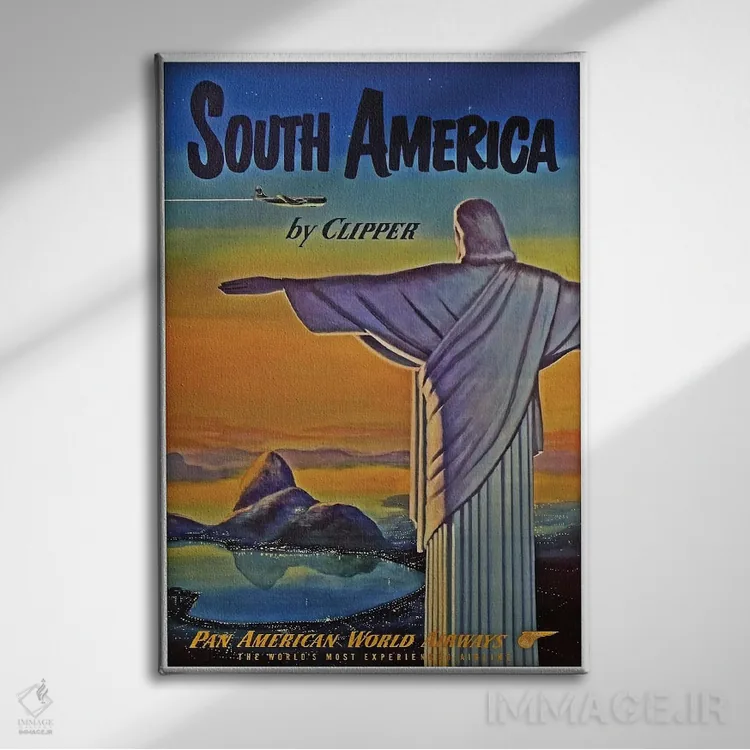 تابلو دکوراتیو آمریکای جنوبی - نمای روبهرو روی دیوار