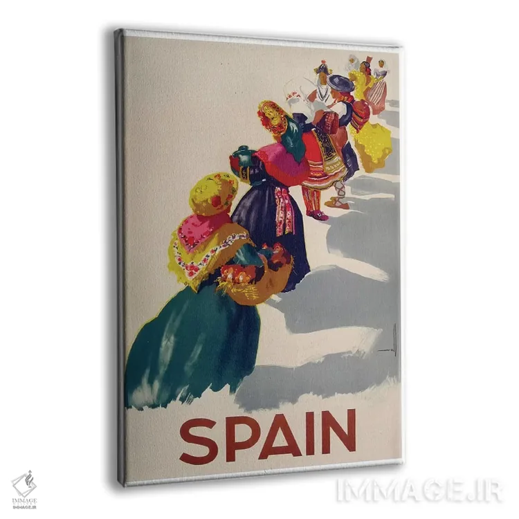 تابلو دکوراتیو اسپانیا دو - نمای پرسپکتیو محصول