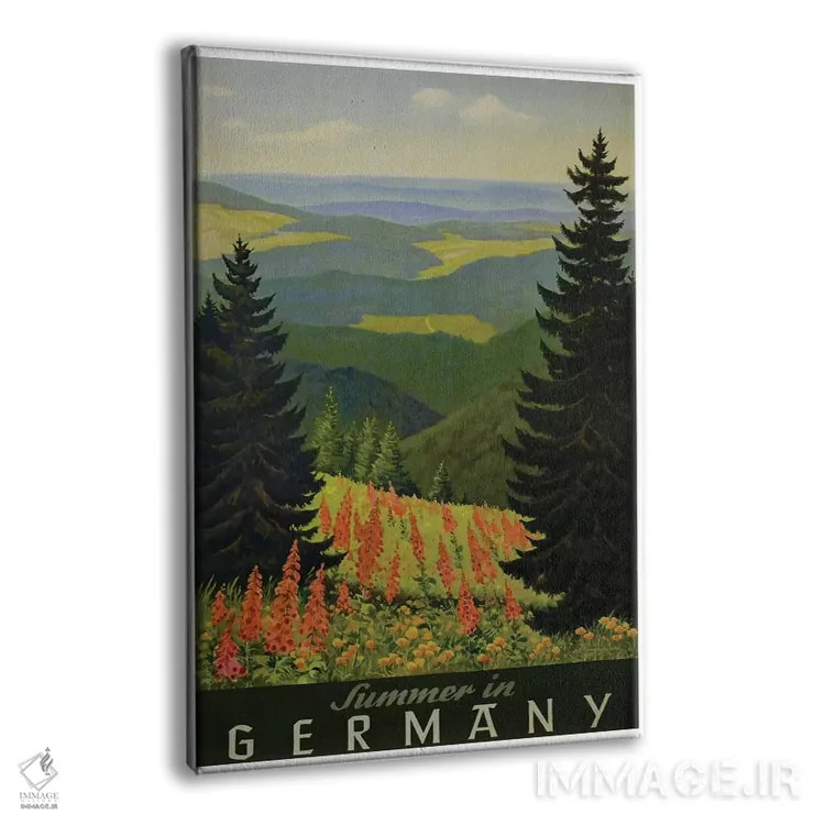 تابلو دکوراتیو تابستان در آلمان - نمای پرسپکتیو محصول
