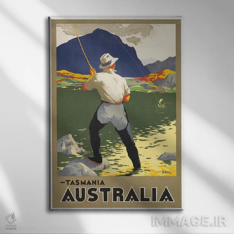 تابلو دکوراتیو Australia,تاسمانی، استرالیا - نمای روبهرو روی دیوار