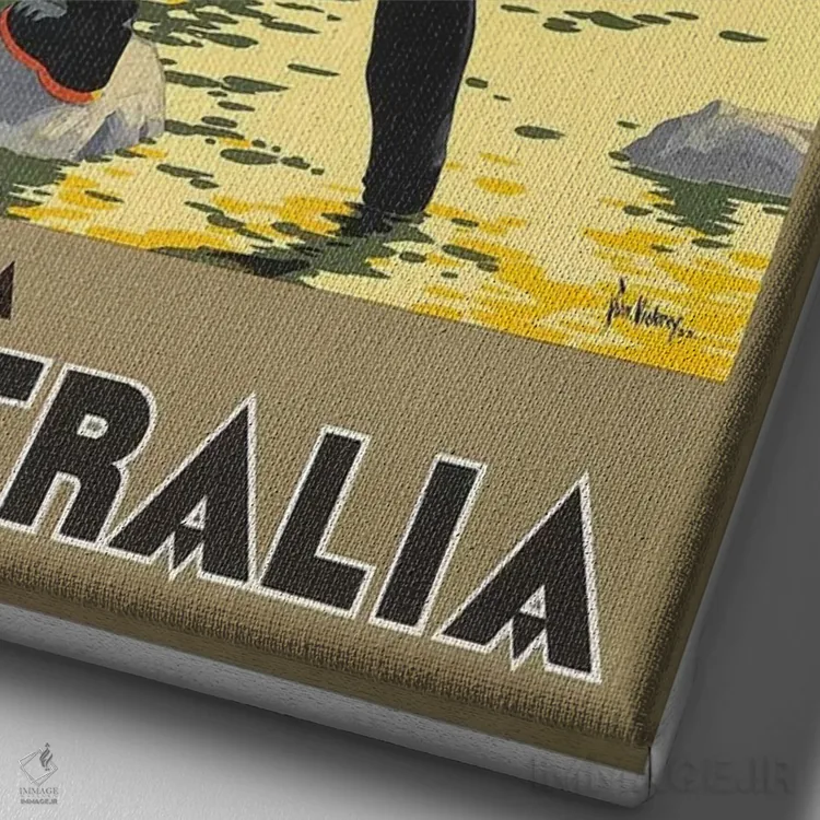 تابلو دکوراتیو Australia,تاسمانی، استرالیا - نمای نزدیک بافت بوم