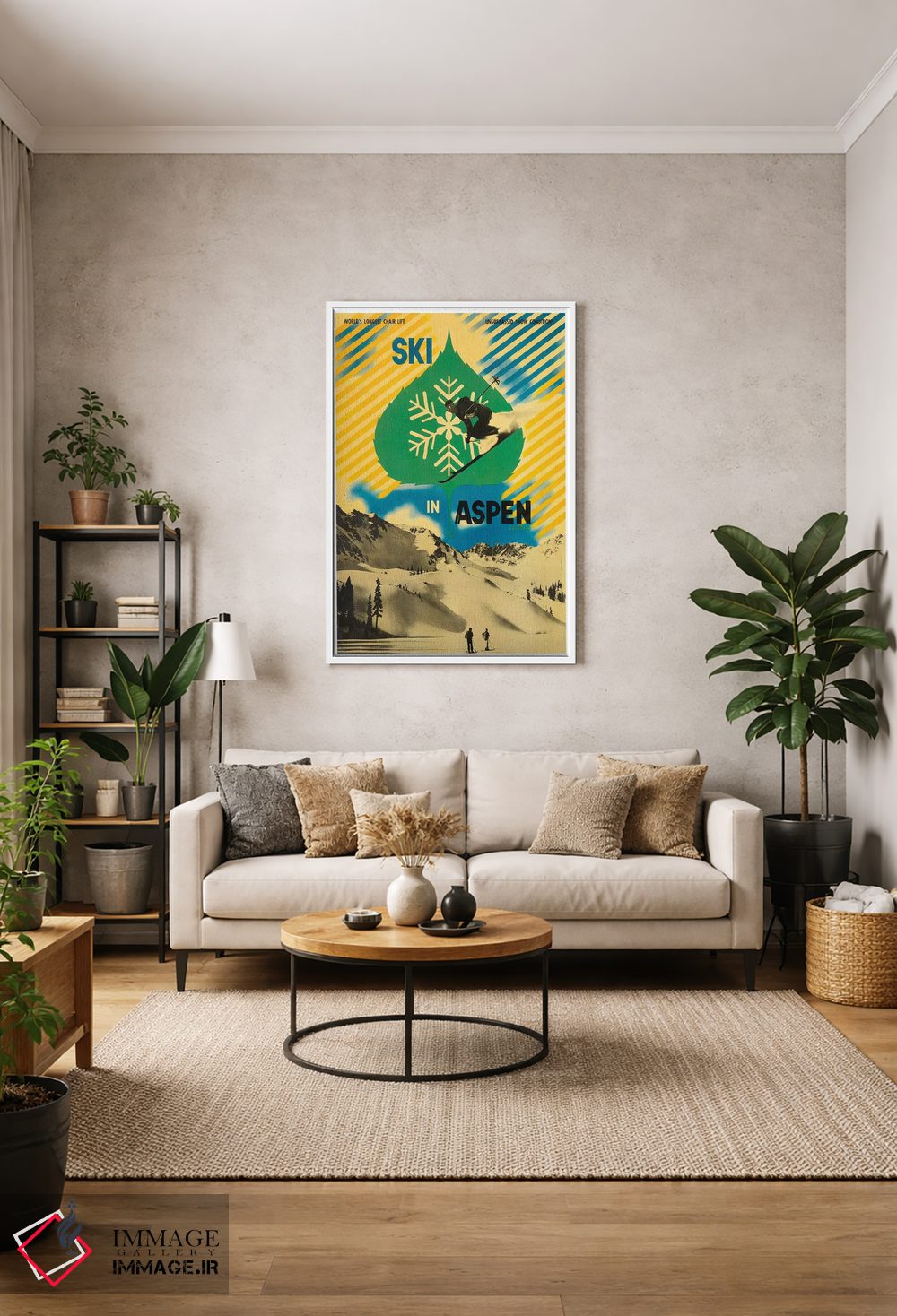 تابلو دکوراتیو اسکی در اسپن - D1W