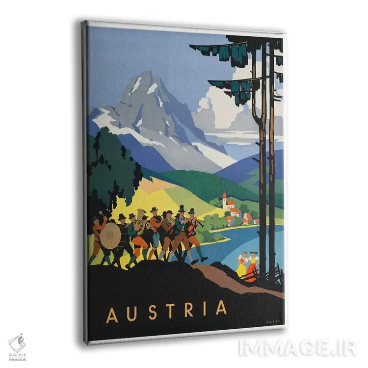 تابلو دکوراتیو اتریش: موسیقی - نمای پرسپکتیو محصول