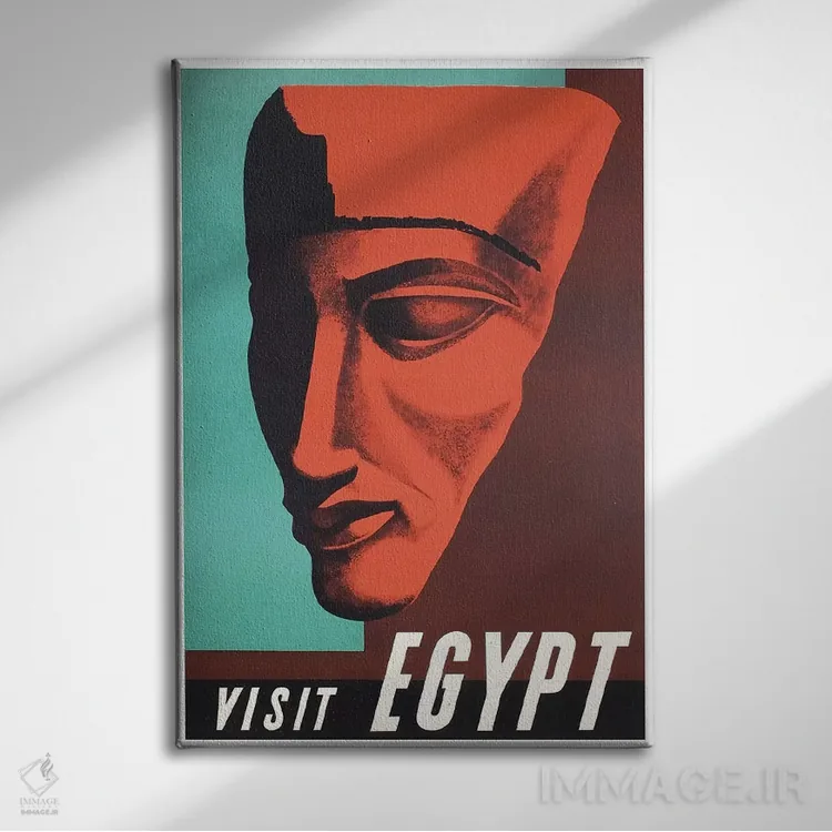 تابلو دکوراتیو بازدید از مصر - نمای روبهرو روی دیوار