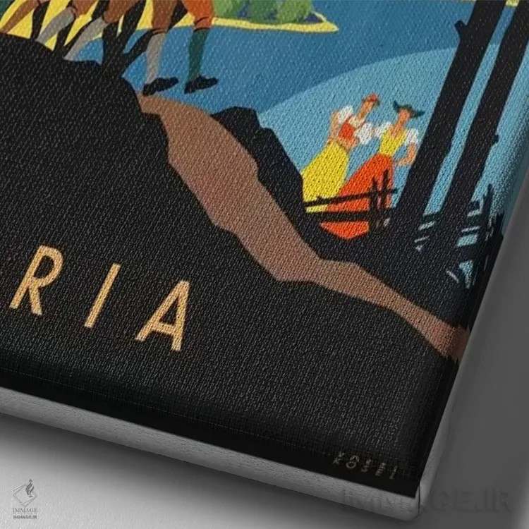 تابلو دکوراتیو اتریش: موسیقی - نمای نزدیک بافت بوم