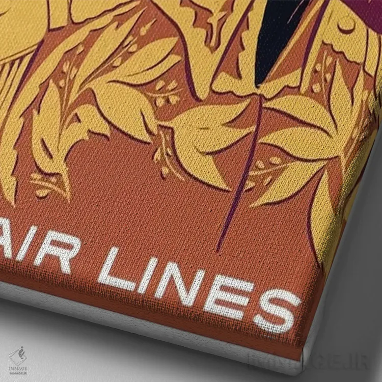 تابلو دکوراتیو ونزوئلا - نمای نزدیک بافت بوم