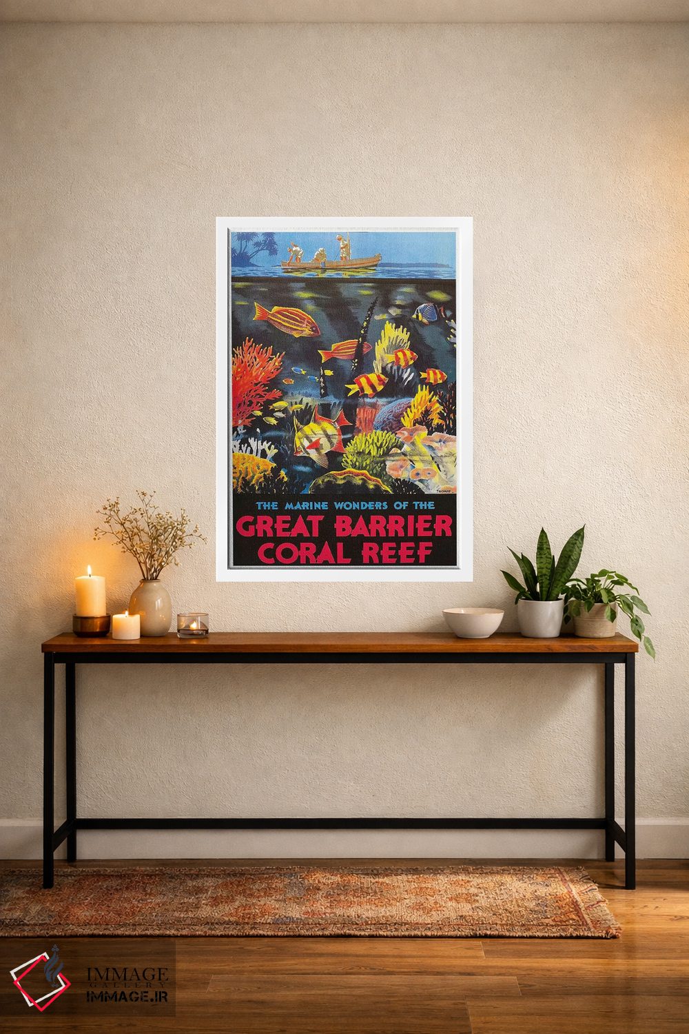 تابلو دکوراتیو شگفتی های دریایی دیواره بزرگ مرجانی - D3W