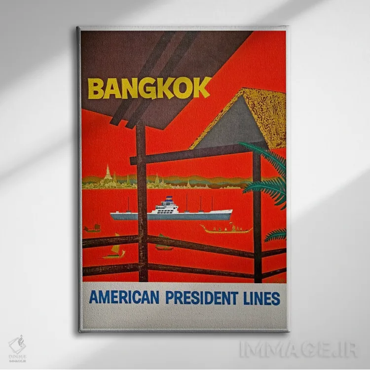 تابلو دکوراتیو Thailand,بانکوک، تایلند - نمای روبهرو روی دیوار