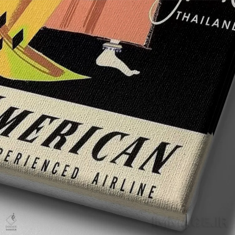 تابلو دکوراتیو Thailand,بانکوک، تایلند - نمای نزدیک بافت بوم