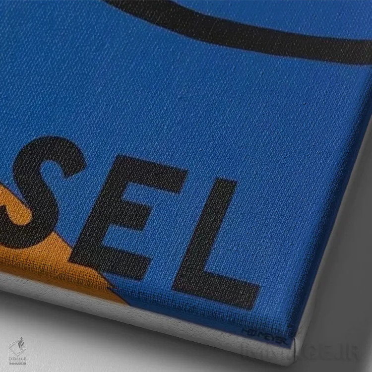 تابلو دکوراتیو Switzerland,بازل، سوئیس - نمای نزدیک بافت بوم