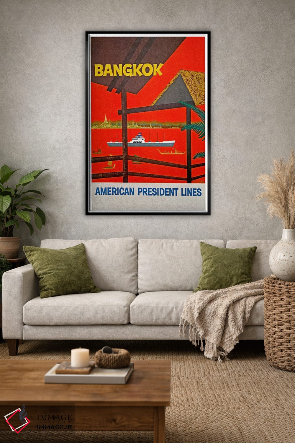 تابلو دکوراتیو Thailand,بانکوک، تایلند - D1B