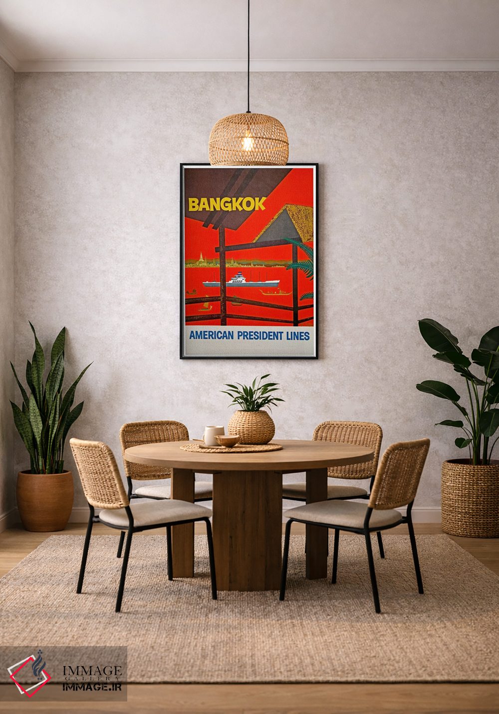 تابلو دکوراتیو Thailand,بانکوک، تایلند - D5B