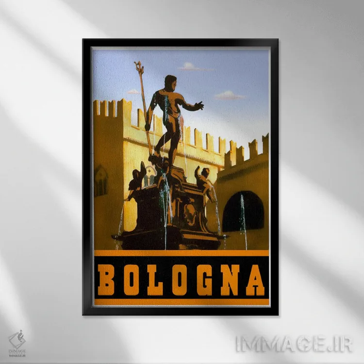 تابلو دکوراتیو بولونیا - نمای قابدار مشکی