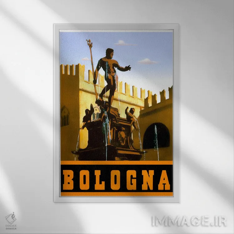 تابلو دکوراتیو بولونیا - نمای قابدار سفید