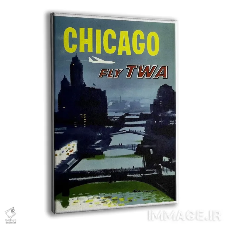 تابلو دکوراتیو شیکاگو - نمای پرسپکتیو محصول