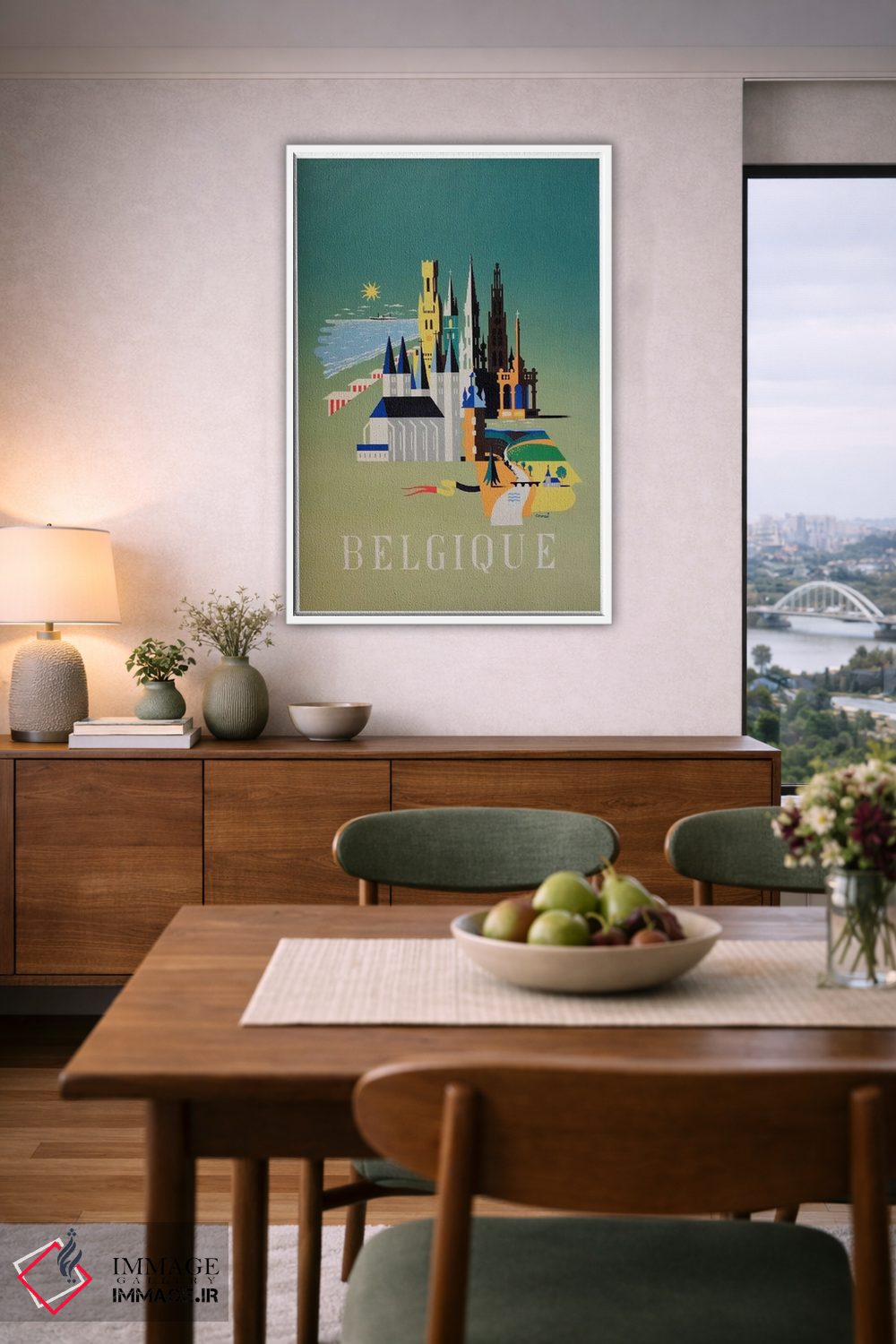 تابلو دکوراتیو بلژیک یک - D6W