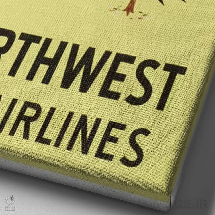 تابلو دکوراتیو کانادا - نمای نزدیک بافت بوم