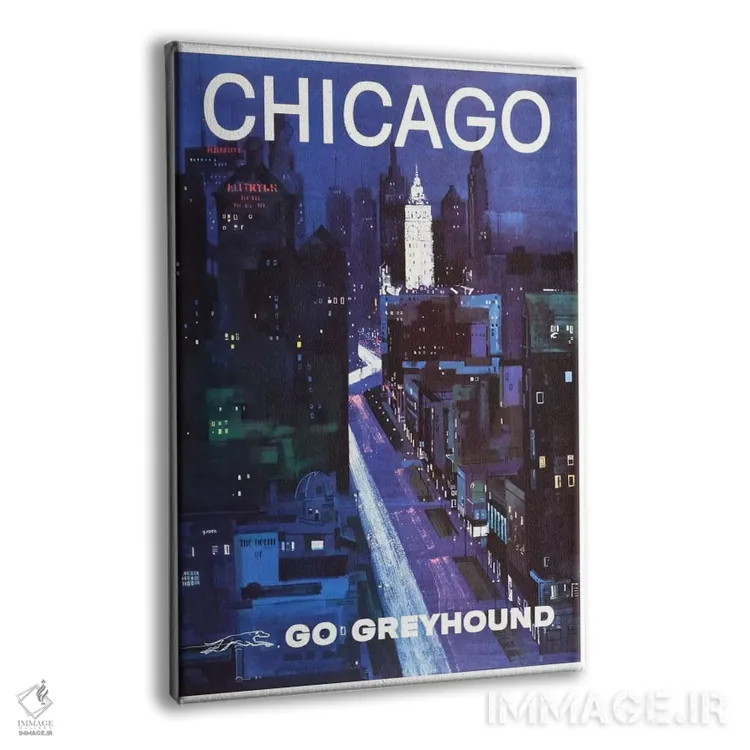 تابلو دکوراتیو شیکاگو - نمای پرسپکتیو محصول