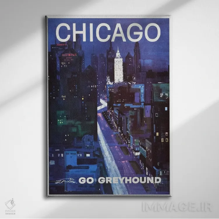 تابلو دکوراتیو شیکاگو - نمای روبهرو روی دیوار