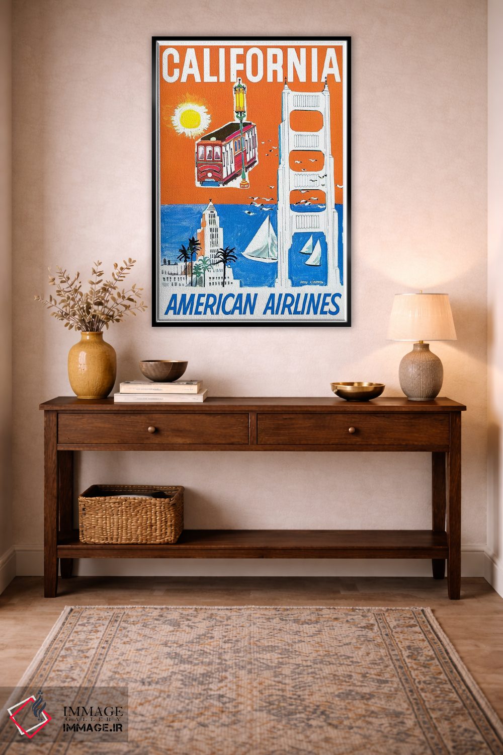 تابلو دکوراتیو کالیفرنیا - D4B