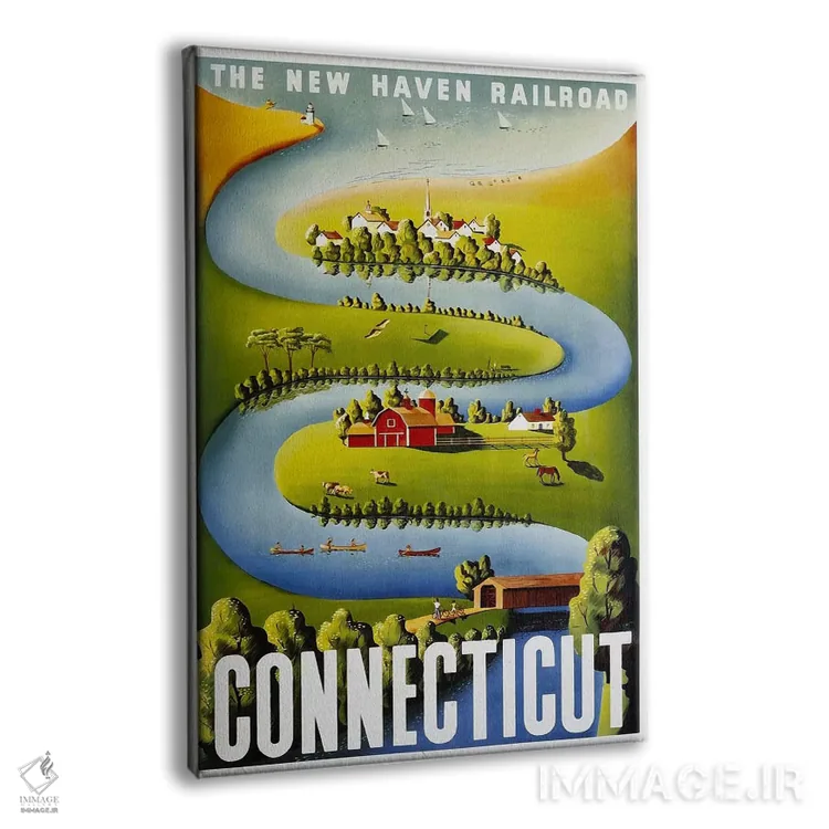 تابلو دکوراتیو کنتیکت: راه آهن نیو هیون - نمای پرسپکتیو محصول