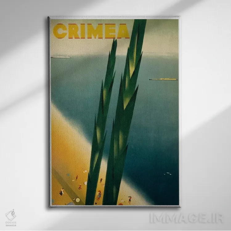 تابلو دکوراتیو کریمه - نمای روبهرو روی دیوار